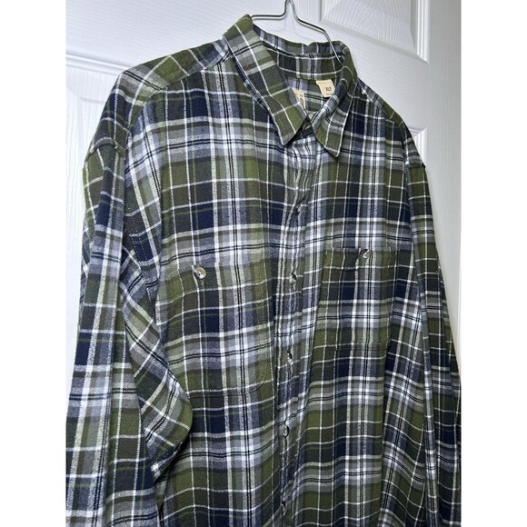 Red Head Brand Men’s Plaid Long Sleeve Button Up Shirt Green Size XLT - Picture 2 of 7